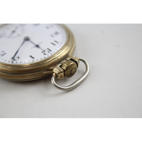 373 - Vintage Waltham Rolled Gold Pocket Watch Hand-Wind WATCH RUNS