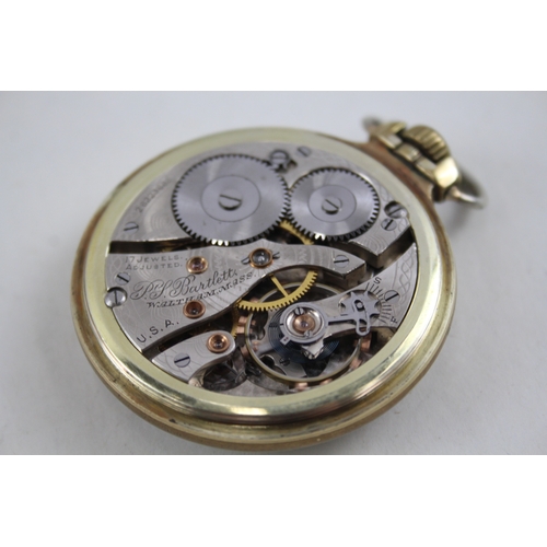 373 - Vintage Waltham Rolled Gold Pocket Watch Hand-Wind WATCH RUNS