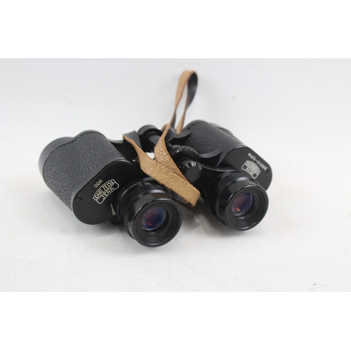 396 - Carl Zeiss Jena Deltrintem Multi-Coated 8x30 Binoculars Working w/ Original Case