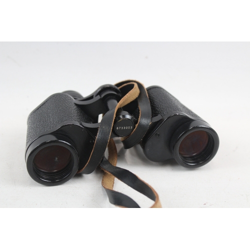 396 - Carl Zeiss Jena Deltrintem Multi-Coated 8x30 Binoculars Working w/ Original Case