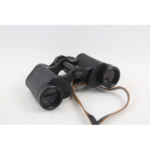 397 - Carl Zeiss Jena Jenoptum 8x30w Binoculars Working w/ Original Case