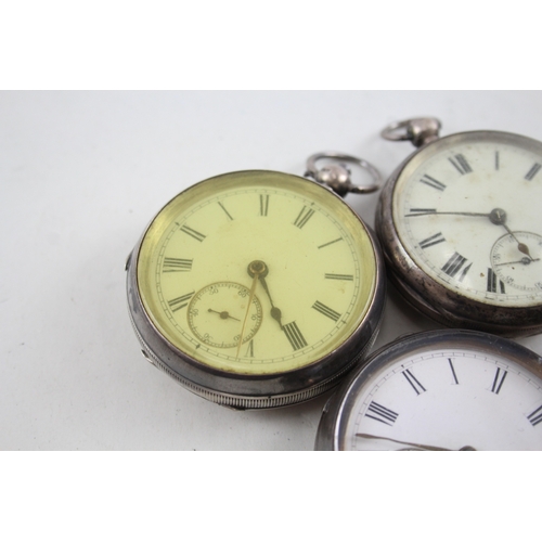 423 - Vintage Mixed Purity Silver Pocket Watches Key-Wind UNTESTED