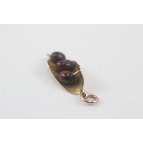 100 - 9ct gold vintage seed charm (1.1g)