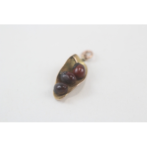 100 - 9ct gold vintage seed charm (1.1g)