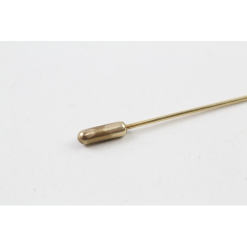 19 - 14ct vintage paste stick pin (1.3g)