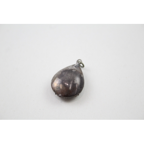 268 - Georgian Silver Paste Teardrop Pendant 3g