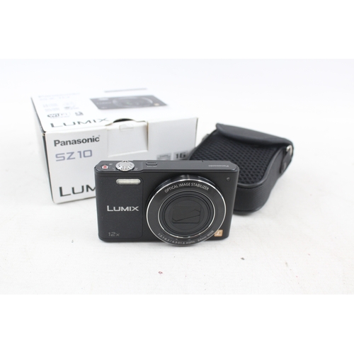 407 - Panasonic Lumix DMC-SZ10 Digital Compact Camera Working w/ 12x Zoom Lens