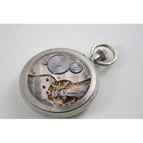 408 - Vintage GSTP Military Issued Pocket Watch Hand-Wind WATCH RUNS