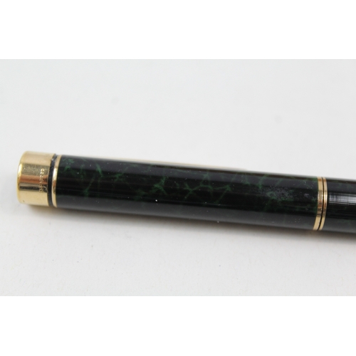 443 - Vintage Sheaffer Targa Green Lacquer Fountain Pen w/ 14ct Gold Nib WRITING Boxed