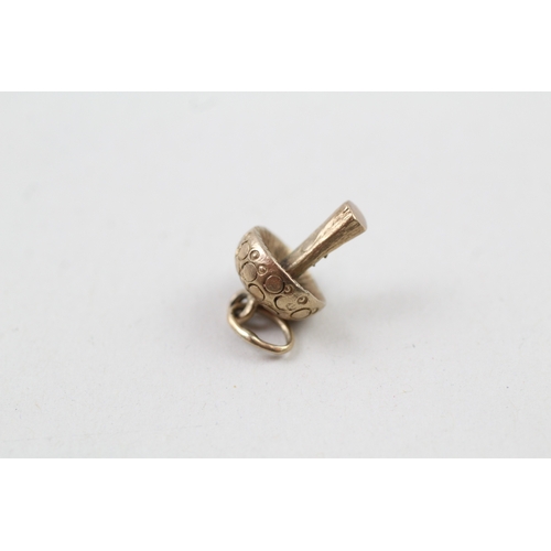 16 - 9ct gold vintage mushroom charm (2.6g)