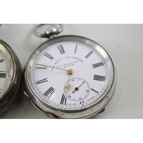 421 - Vintage Mixed Purity Silver Pocket Watches Key-Wind UNTESTED