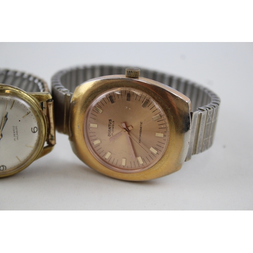 425 - Vintage Gold Tone Watches Relide Diantus Hand-Wind WATCH RUNS