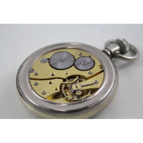 429 - Vintage 24 Hours Dial Pocket Watch Hand-Wind WATCH RUNS