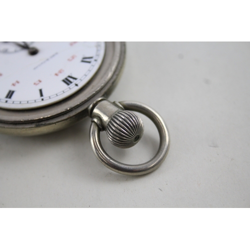 429 - Vintage 24 Hours Dial Pocket Watch Hand-Wind WATCH RUNS