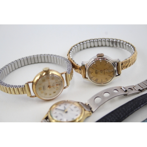 433 - Women's Vintage Gold Tone Watch Hand-Wind Smiths Citizen WATCH RUNS