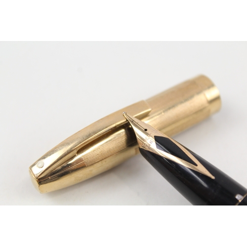 439 - Vintage Sheaffer PFM Pen For Men Black Fountain Pen w/ 14ct Gold Nib WRITING