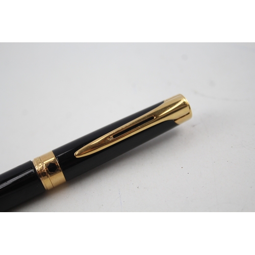 444 - Waterman L'etalon Black Lacquer Fountain Pen w/ 18ct Gold Nib WRITING