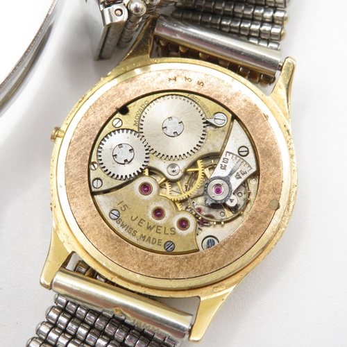 435 - 18ct Gold Movada Calendar Watch - Spare or Repairs