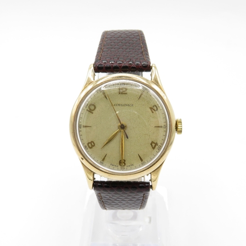 426 - Men's Vintage Longines 9ct Gold Watch Hand-Wind WATCH RUNS