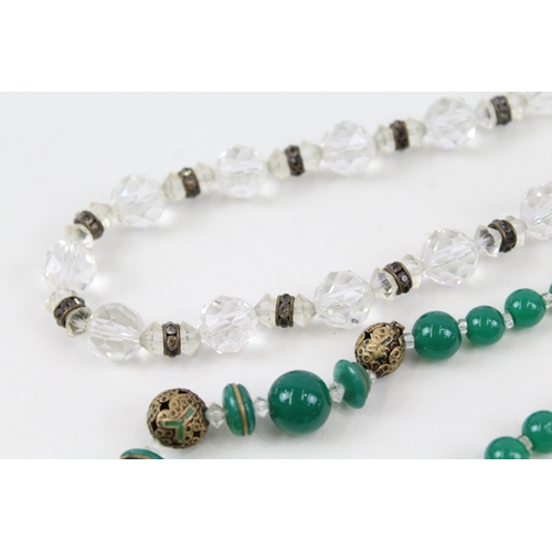 292 - Collection of Art Deco Jewellery inc. Staybrite, Marcasite, Antique Glass 197g