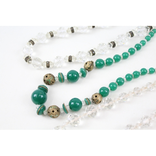 292 - Collection of Art Deco Jewellery inc. Staybrite, Marcasite, Antique Glass 197g