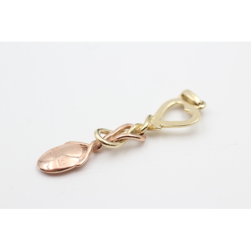 112 - 9ct rose and yellow gold welsh love spoon by Clogau (2.1g)