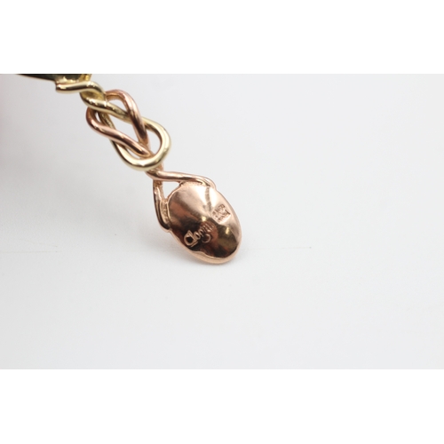 112 - 9ct rose and yellow gold welsh love spoon by Clogau (2.1g)