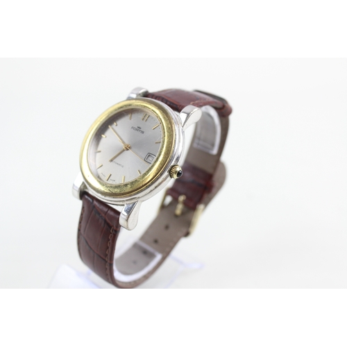 480 - Men's Vintage Fortis Two Tone Watch Automatic WATCH RUNS