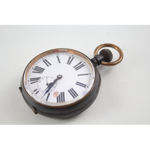 484 - Vintage Jumbo/Goliath Open Face Pocket Watch Hand-Wind WATCH RUNS