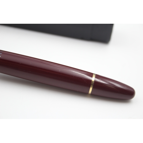 488 - Montblanc Meisterstuck No.146 Burgundy Fountain Pen w/ 14ct Gold Nib WRITING