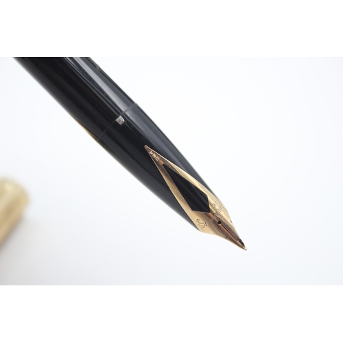 495 - Vintage Sheaffer PFM Pen For Men Black Fountain Pen w/ 14ct Gold Nib WRITING