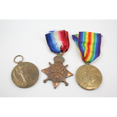 351 - WW1 Victory-1914-15 Star Medals, Victory 116249 Cpl W. Minchin RE, Etc x 3