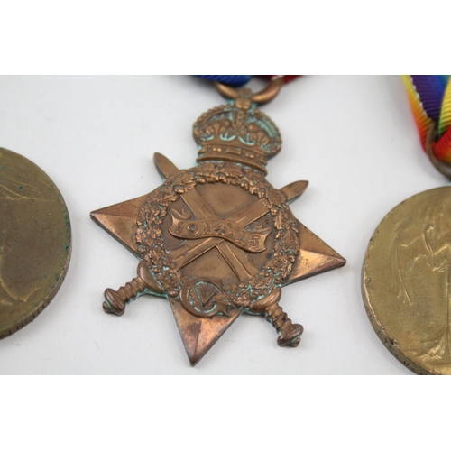 351 - WW1 Victory-1914-15 Star Medals, Victory 116249 Cpl W. Minchin RE, Etc x 3