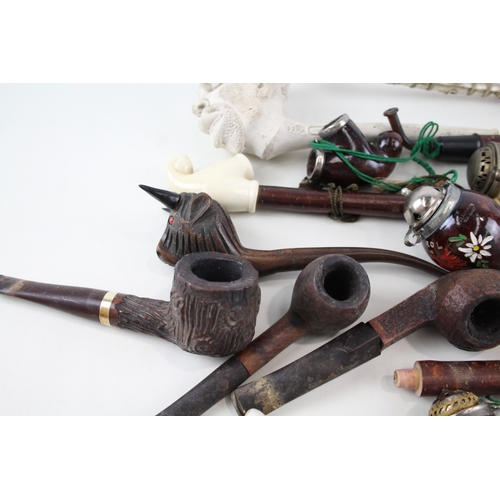 362 - Assorted Pipes Inc Vintage, Carved, Clay, Novelty, Wood, Etc Joblot