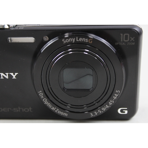 368 - Sony Cybershot DSC-WX220 Digital Compact Camera Working w/ Sony 10 Zoom