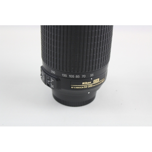 370 - Nikon AFS Nikkor 55-200mm F/4.5-5.6 G IF ED Autofocus Camera Lens Working w/ Box