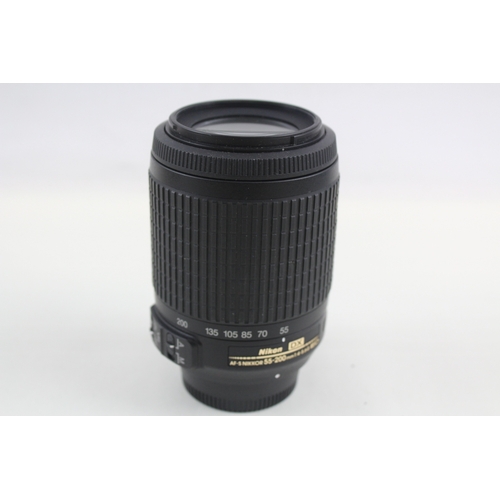 370 - Nikon AFS Nikkor 55-200mm F/4.5-5.6 G IF ED Autofocus Camera Lens Working w/ Box