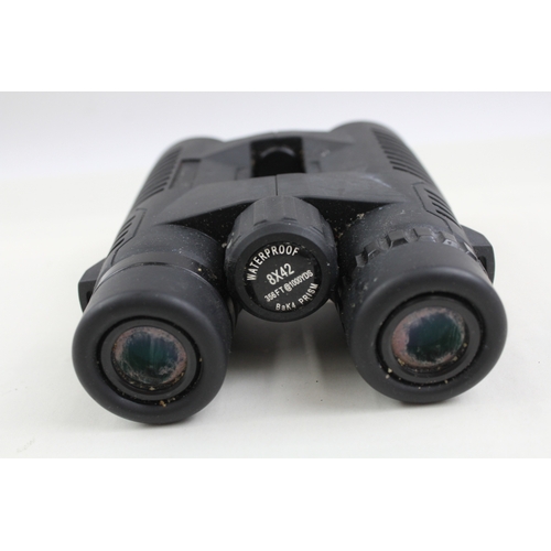 371 - Rubber-Coated Waterproof Binoculars Inc Bushnell Working w/ Original Case x 2