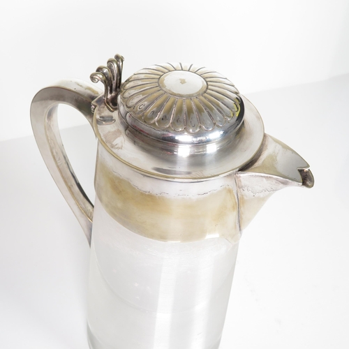 359 - Silver Elkington silver plated wine cooler with inside glass sleeve intact