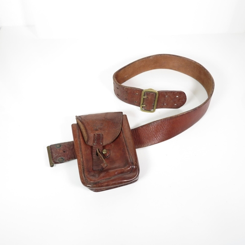 409 - Collection of leather military belts