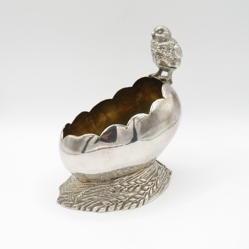 422 - Silver plated egg dish