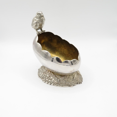 422 - Silver plated egg dish