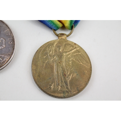 389 - WW1 Medal Pair 58506 Pte A. L. Park, W Yorks x 2