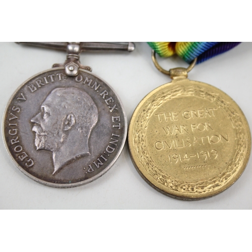 389 - WW1 Medal Pair 58506 Pte A. L. Park, W Yorks x 2