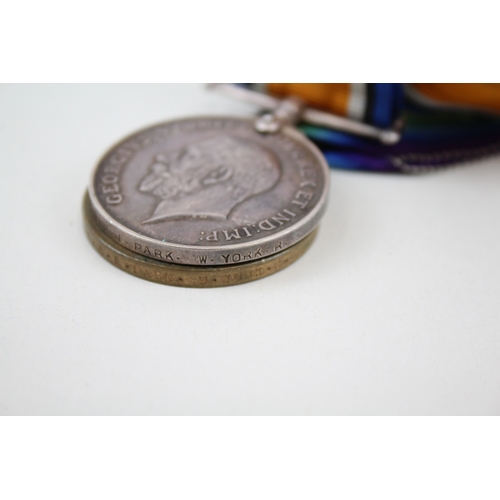 389 - WW1 Medal Pair 58506 Pte A. L. Park, W Yorks x 2