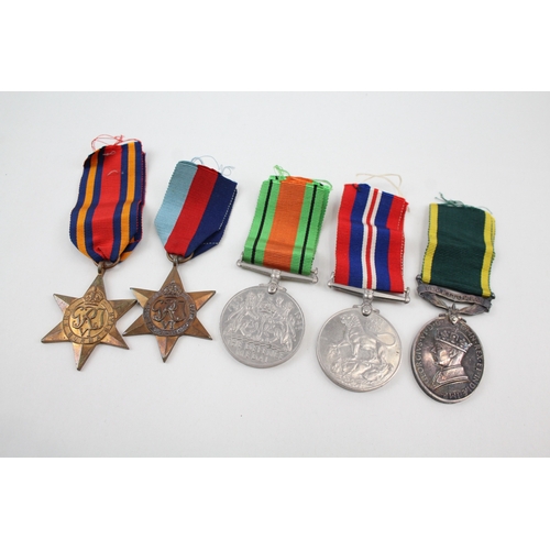 393 - WW2 Burma Territorial Medal Group 5672298 Pte D. F. Mead Worcester Regt x 5