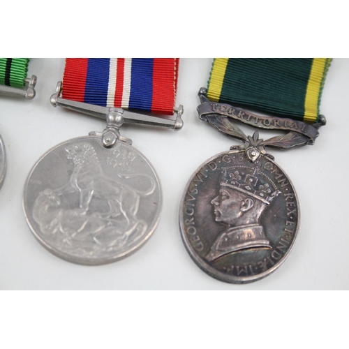 393 - WW2 Burma Territorial Medal Group 5672298 Pte D. F. Mead Worcester Regt x 5