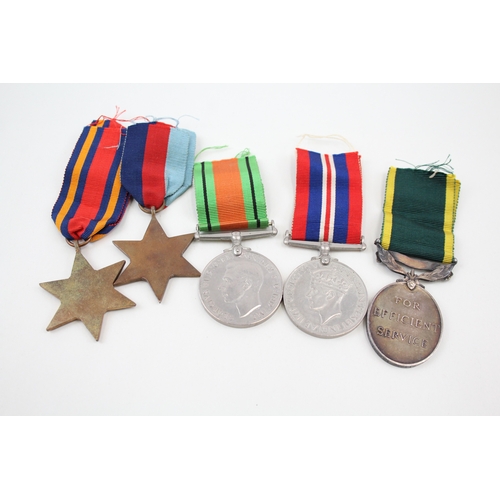 393 - WW2 Burma Territorial Medal Group 5672298 Pte D. F. Mead Worcester Regt x 5