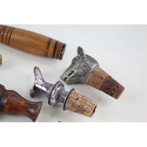 423 - Antique Vintage Breweriana Collectables Inc Corkscrews Bottle Stopper Etc