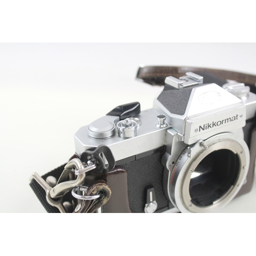 434 - Nikkormat FT2, SLR Film Camera Working Chrome Model, Body Only w/ Original Case